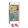 Červené NIKE - iPhone 5 5s protiprachová ochrana na nabíjačku